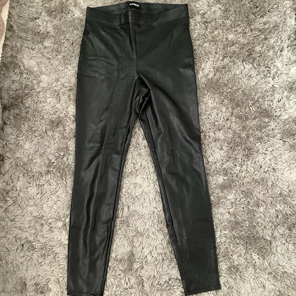 Express Faux Leather High Rise Leggings